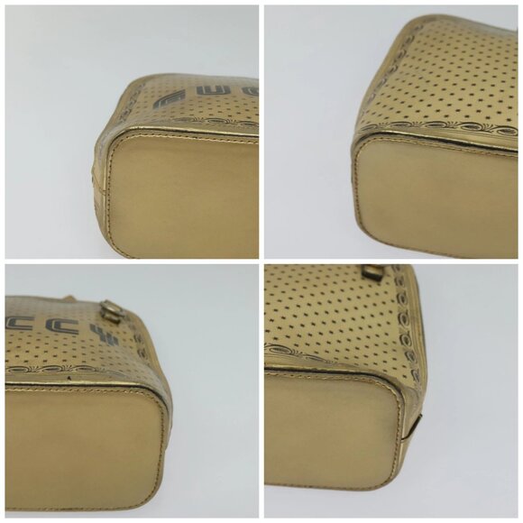GUCCI SEGA Collaboration Shoulder Bag Leather Gold 511189 Auth bs24808 - Picture 16 of 16